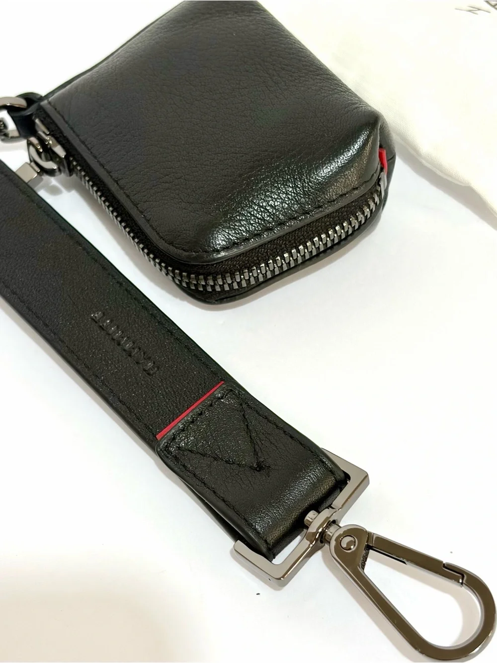 Hammitt Black Leather Edwards Strap Extender (Syd Pouch Attachment)